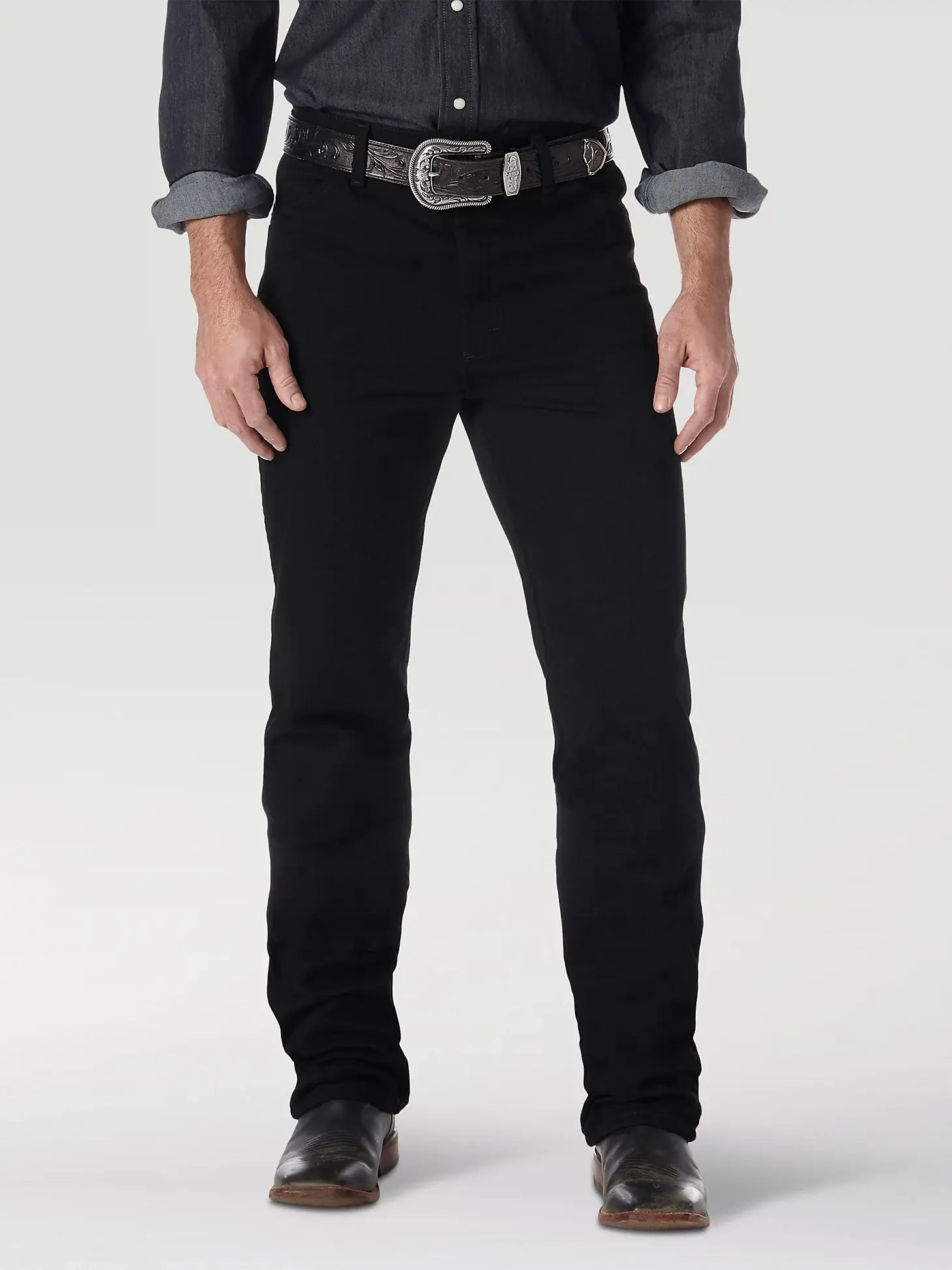Wrangler Men's Cowboy Cut Black Slim Fit Jean 936WBK | Corral