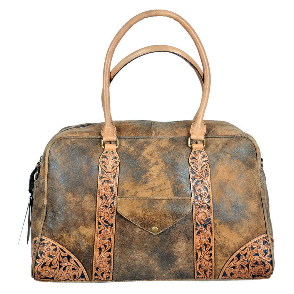 WL Brown Boot Stitch Small Duffle main image 1