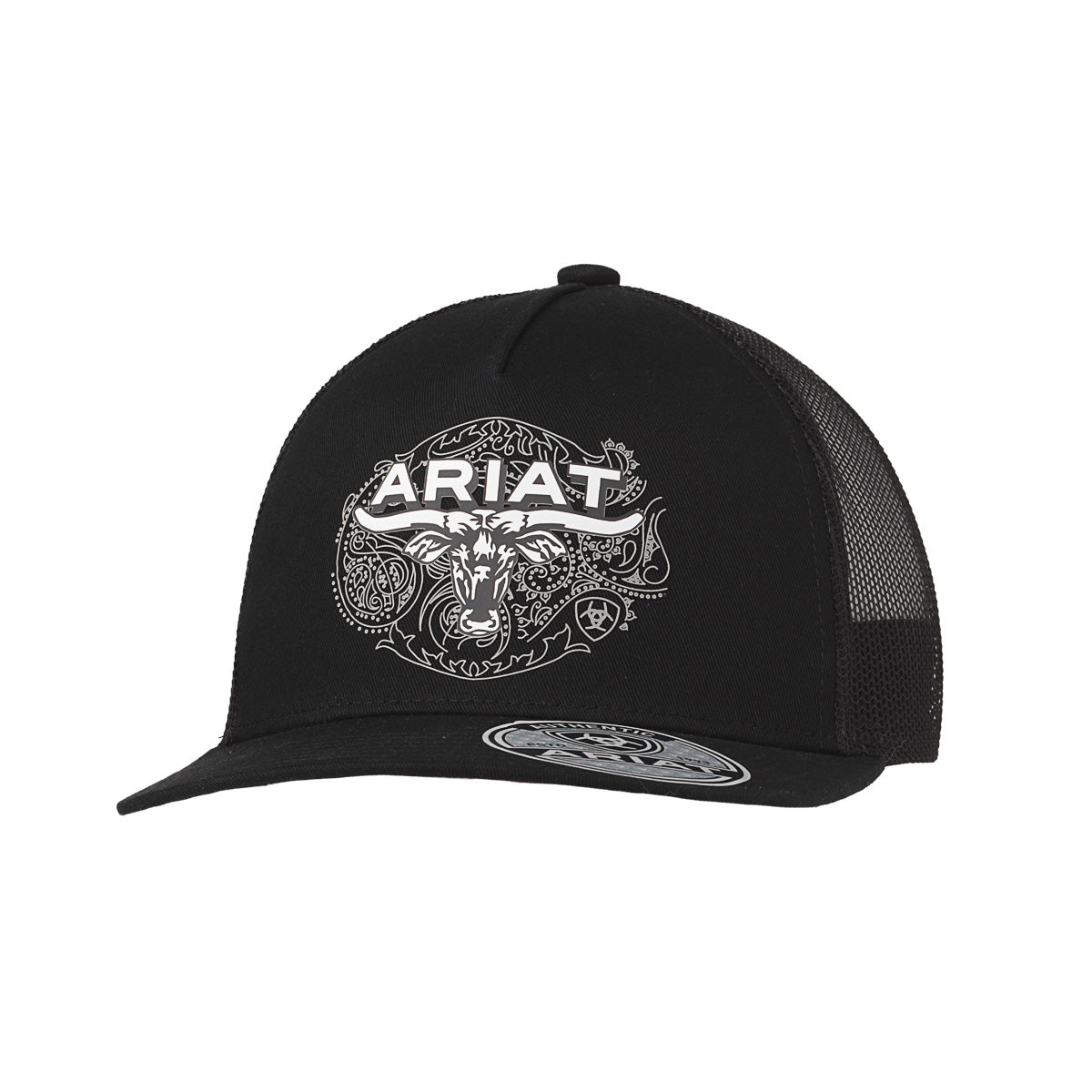 Ariat Black Longhorn Paisley Cap A300096801 | Corral Western Wear
