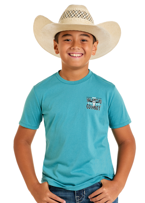 Rock & Roll Cowboy Boy's Skull Tee BB21T06792