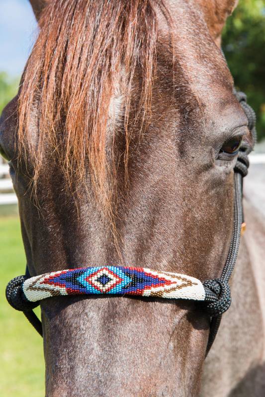 Professional's Choice Beaded Rope Halter HRB
