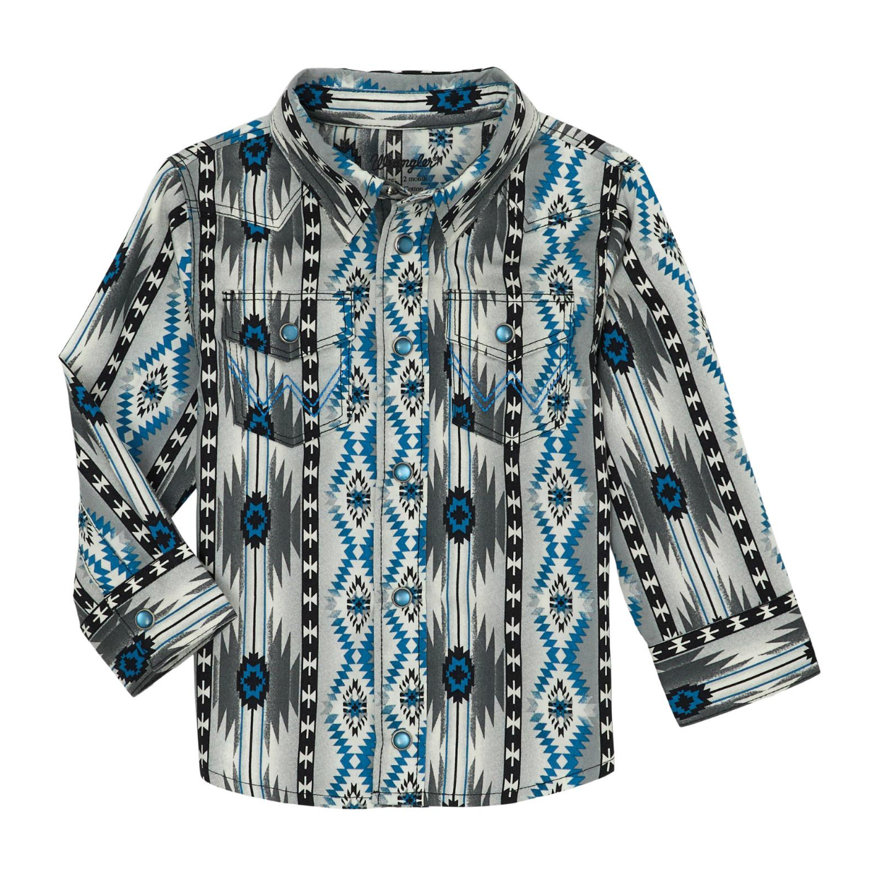Wrangler Boy's Southwestern Printed Shirt.