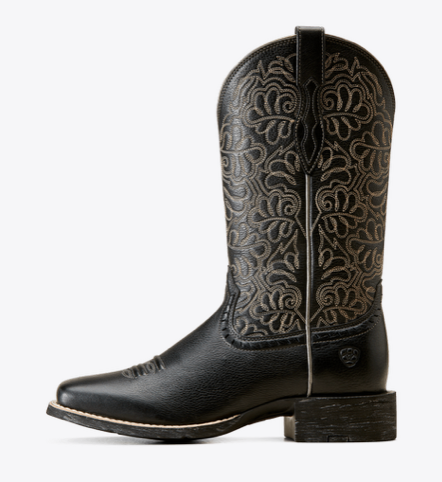 Ariat Women's Black Round Up Remuda Boot.