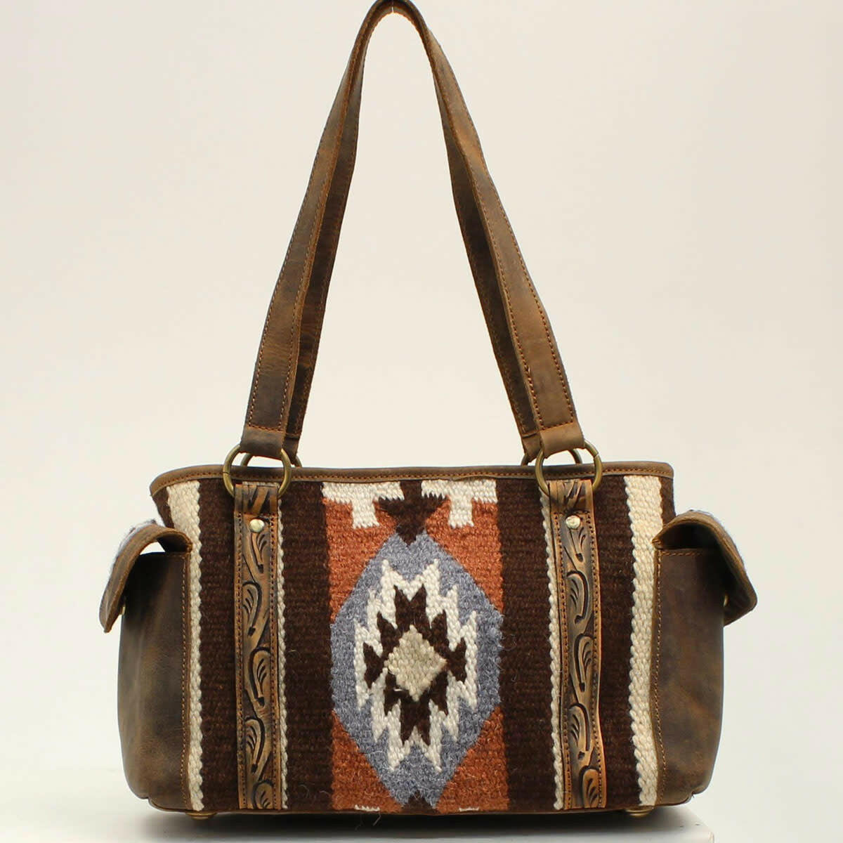 ariat leather backpack Ariat Women's Satchel Blanket Tooled Handbag