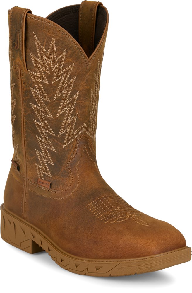 ハードレリックスSTタイプ ラージポールピースPU/SSH アイボリー Justin Men's Work Blinder Steel Toe Boot PD4069 | Corral Western Wear