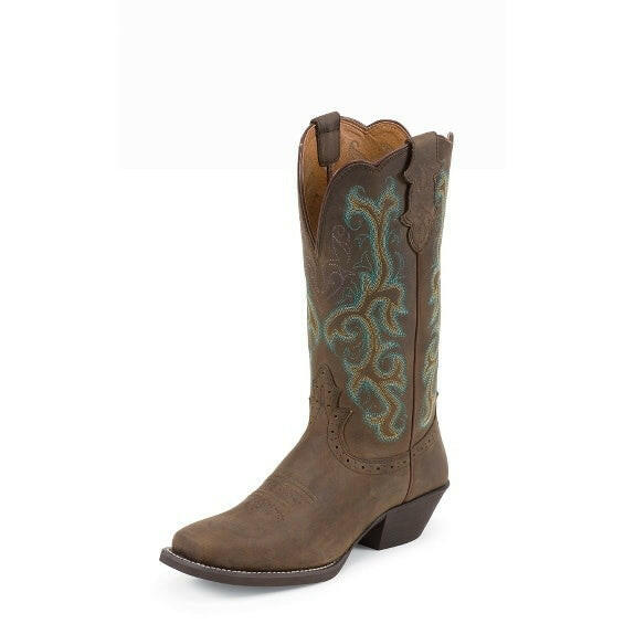 Bota Justin Raya 12 de piel marrón para mujer, talla 8B | Bodega Aurrera en línea Bota Justin Raya 12 de piel marrón para mujer, talla 8B | Bodega Aurrera en línea