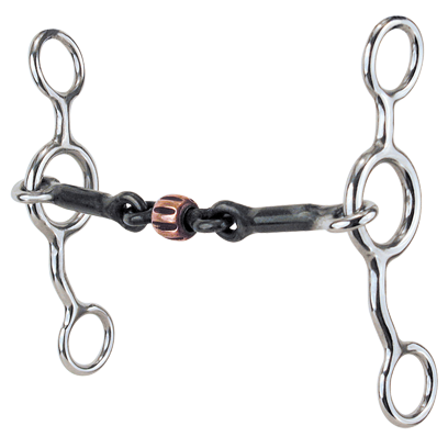 Reinsman Jr Cowhorse Dogbone Roller Snaffle 349