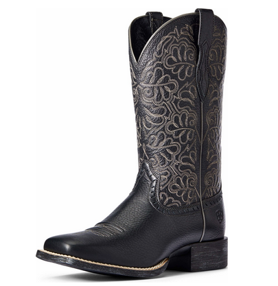Ariat Women's Black Round Up Remuda Boot.