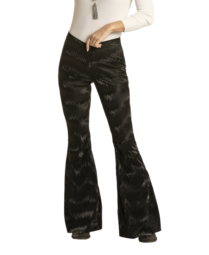 R&R Cowgirl Black Tecture Bell Bottom RRWD7PR0FM