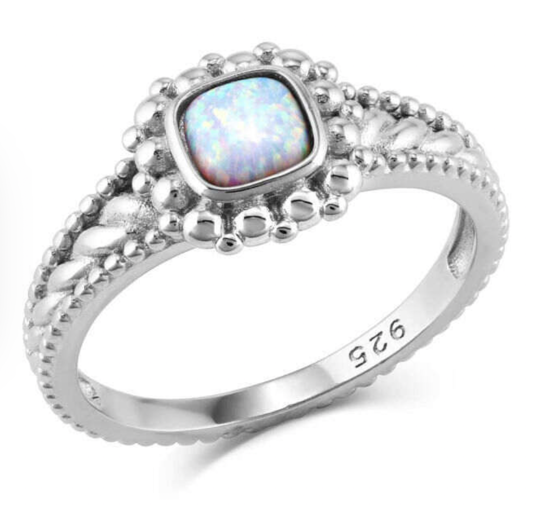 Montana Silversmiths Glacial Lake Opal Ring RG5528 | Corral