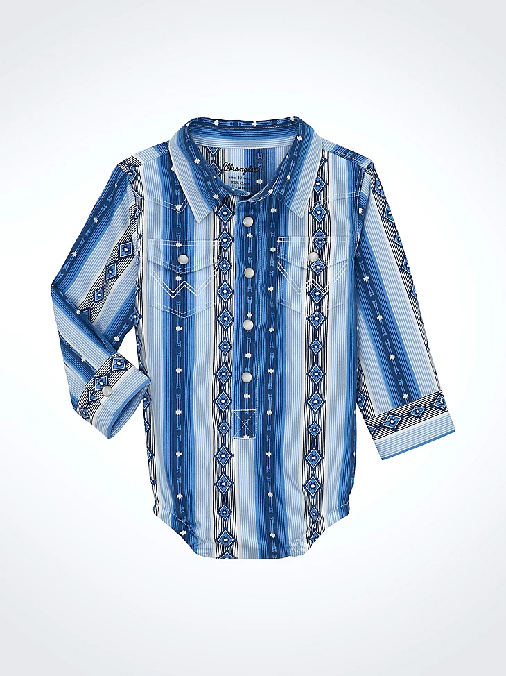 Wrangler Infant Boy's Checotah Snap Bodysuit.