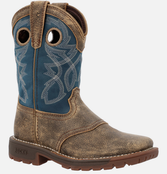 ROCKY Legacy 32 Men's Waterproof Western Work Boot - 11-Inch Pull-On Square Toe