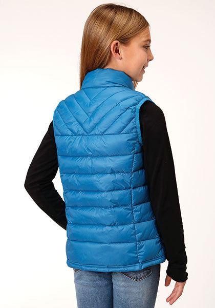 Roper Girl's Teal Puffer Vest 03-298-0685-6139