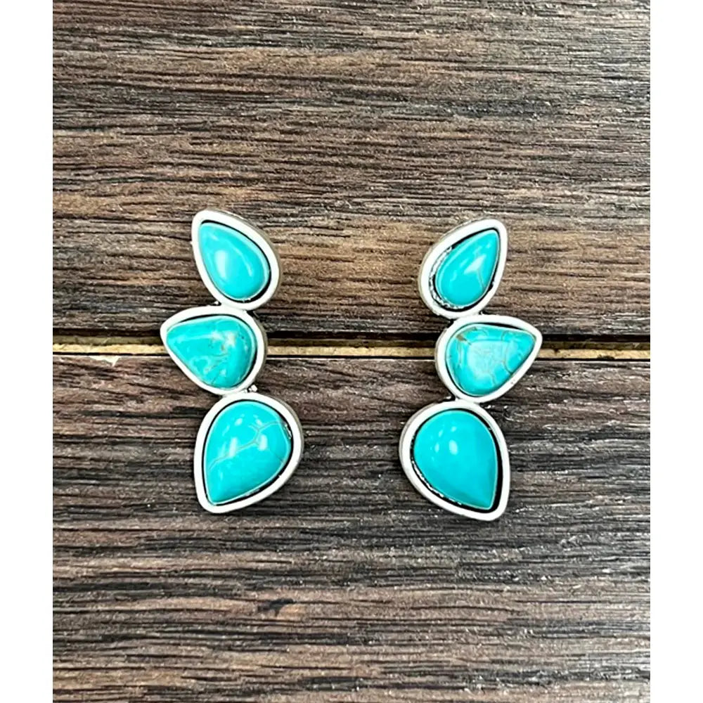 Isac Turquoise Stud Earrings 724212