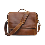 Rugged Earth Brown Leather Briefcase 199035