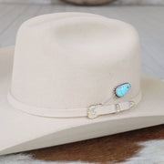 Willow Lane Hat Co. Sierra Beaded Edge Turquoise Hat Pin WL-PIN04