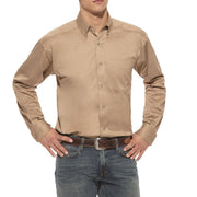 Ariat Men's Solid Twill Classic Fit Button Down Shirt.