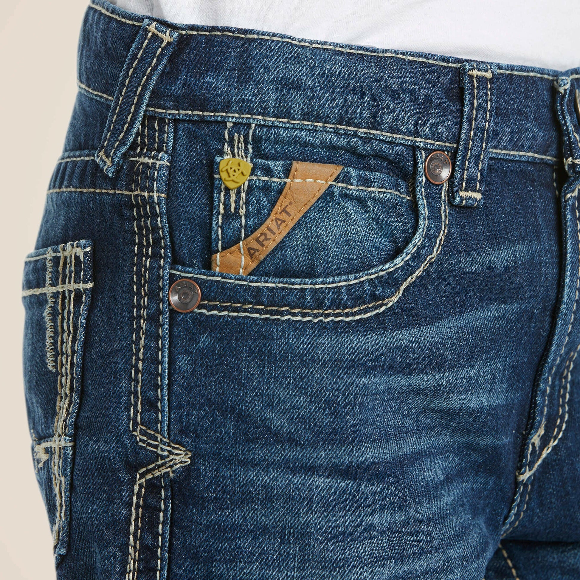 Ariat Boy's B5 Slim Boundary Stackable Straight Leg Jean.