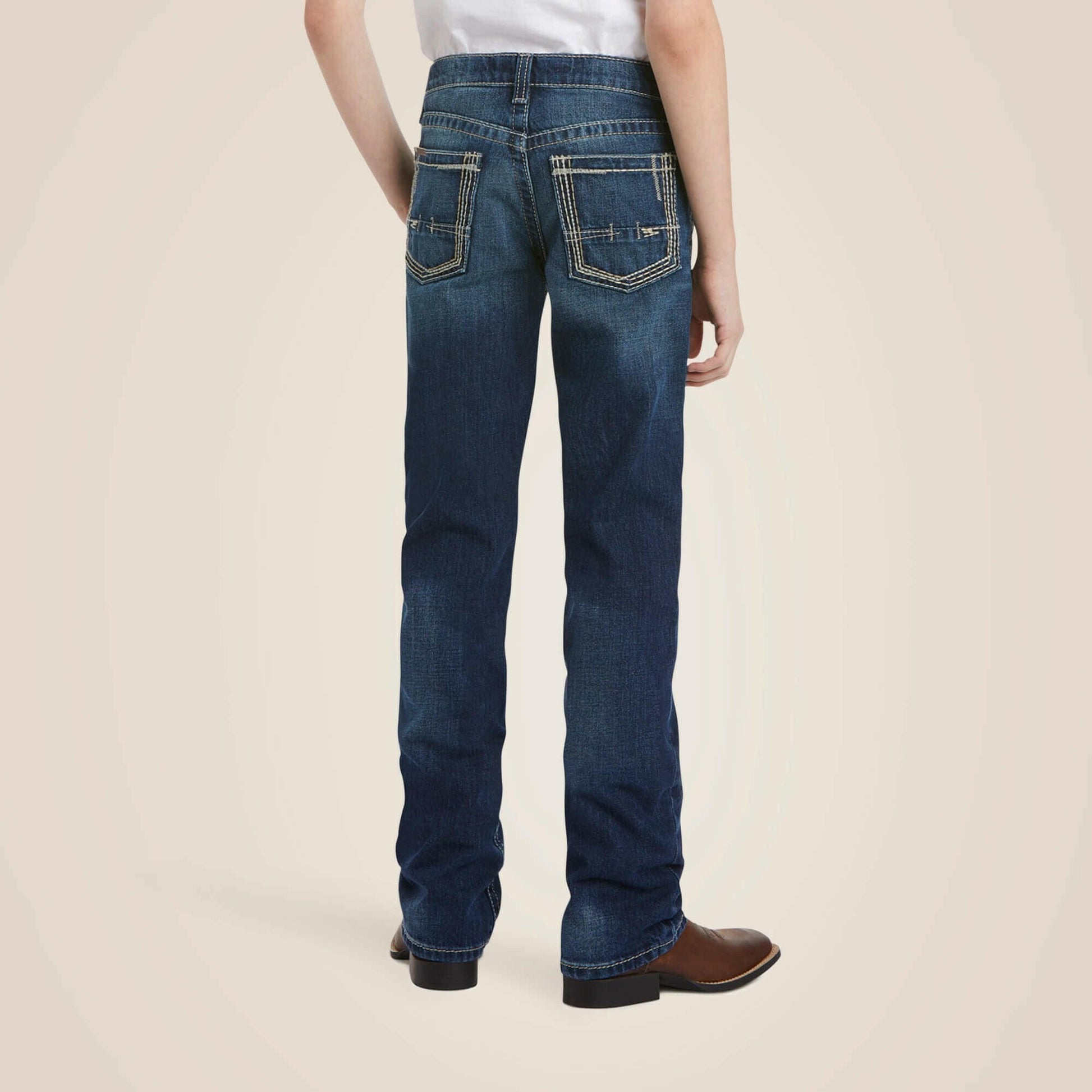 Ariat Boy's B5 Slim Boundary Stackable Straight Leg Jean.
