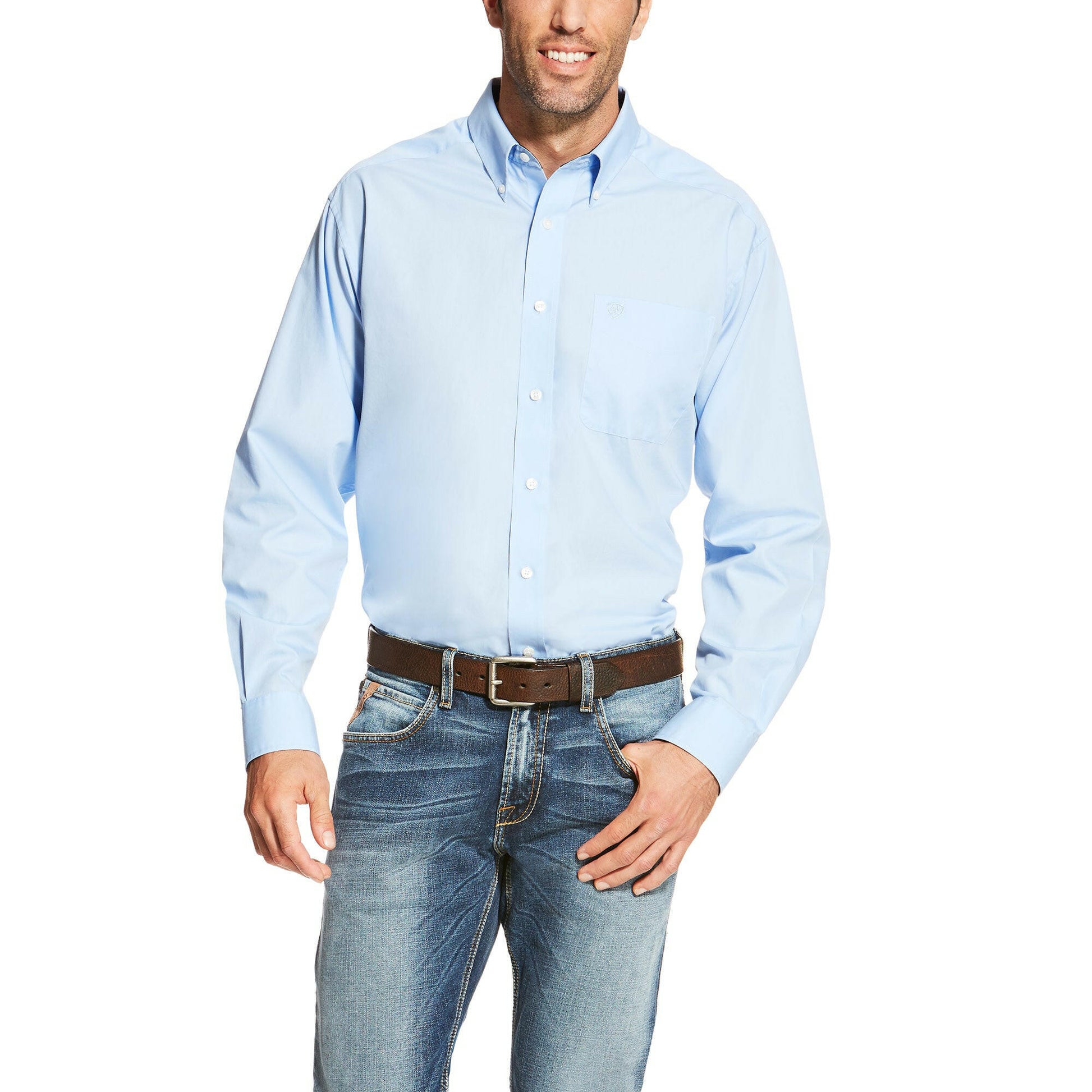 Ariat Men's Wrinkle Free Button Down Shirt.
