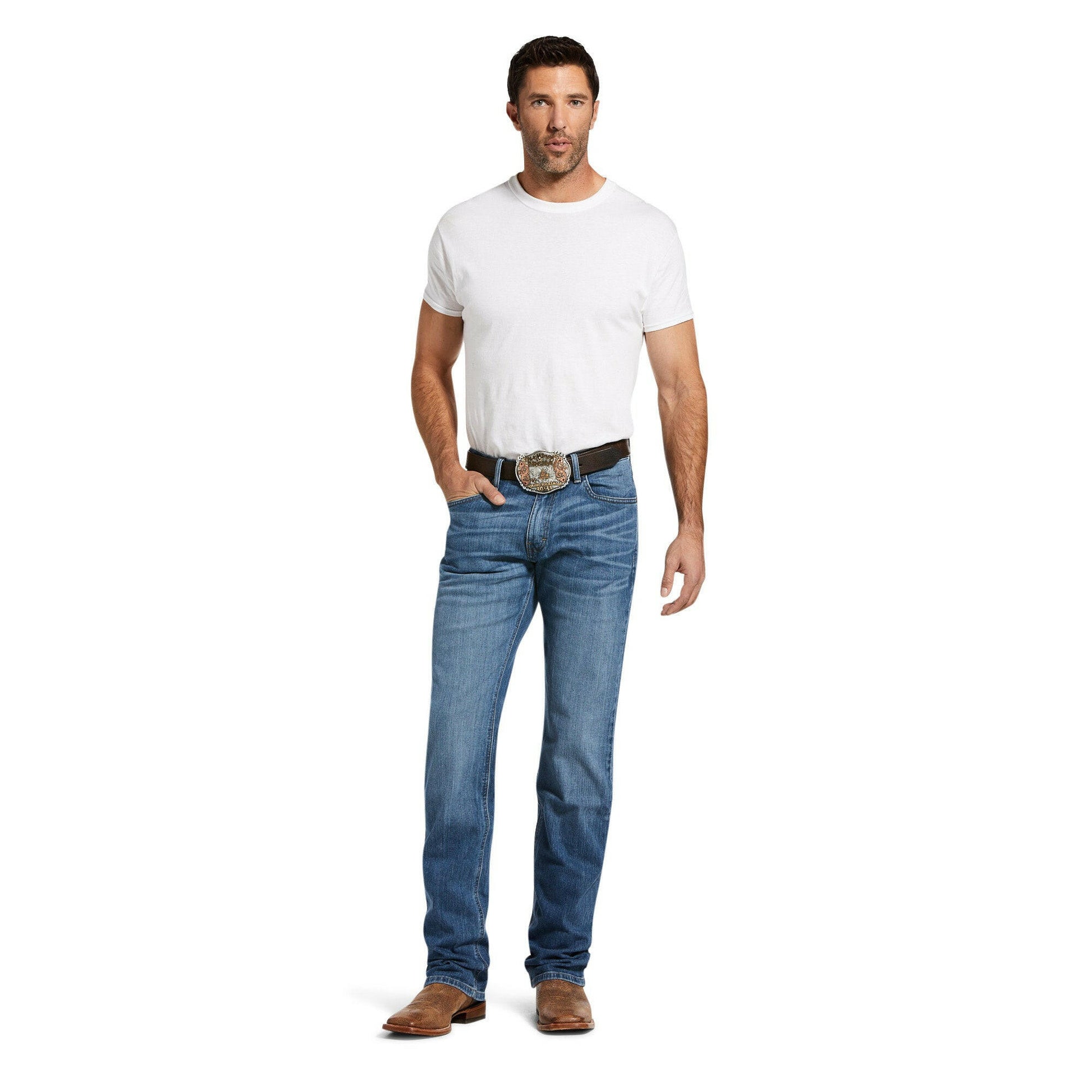 Ariat Men's M2 Relaxed Stretch Legacy Boot Cut Jean.