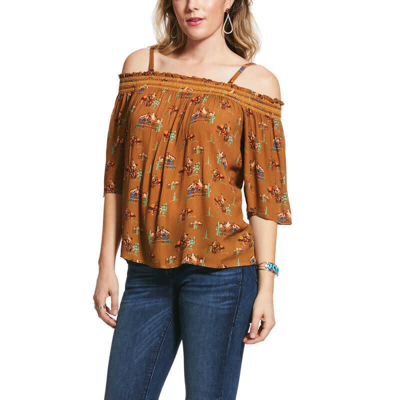 Ariat Women's Keep It Ranchy Top Size Small.