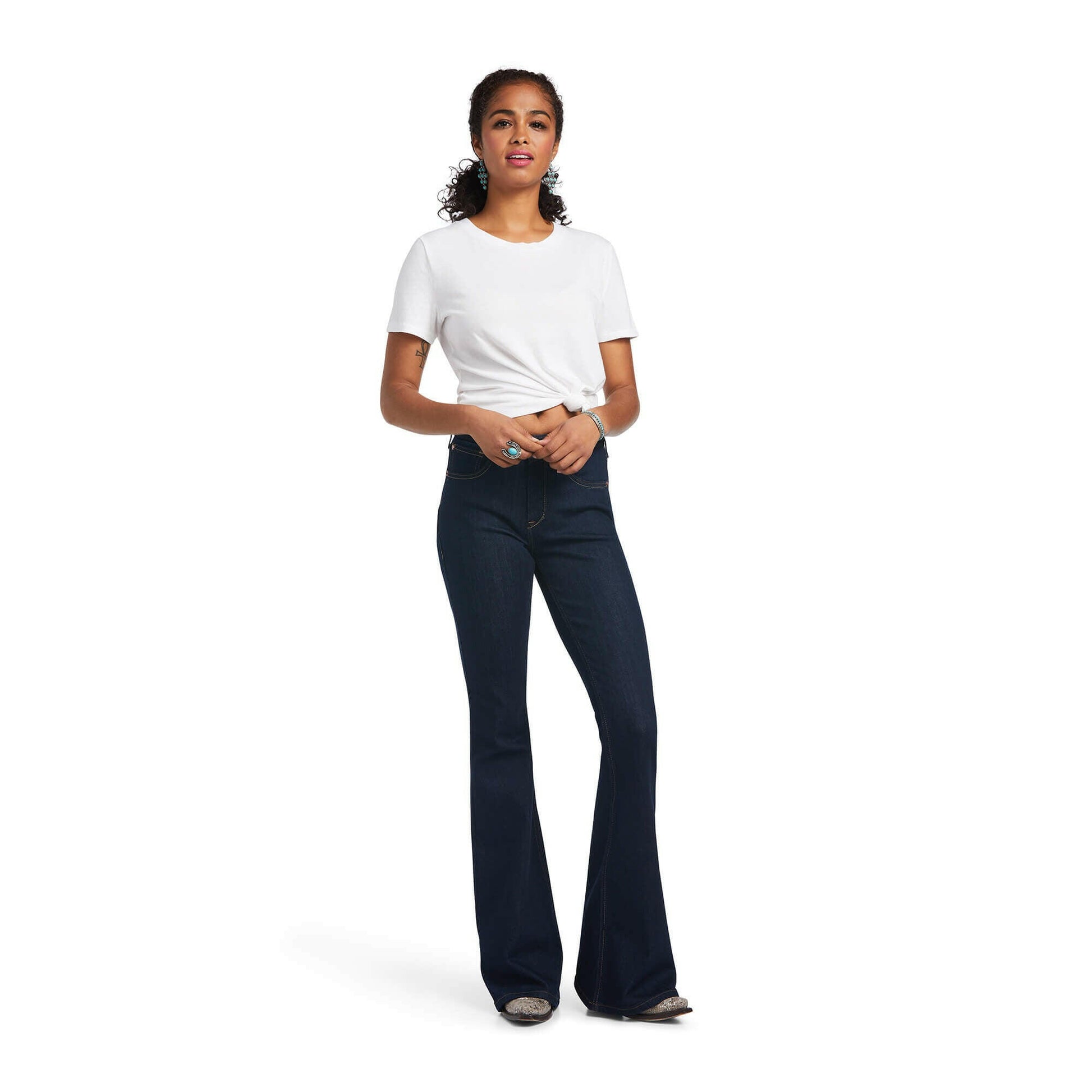 Ariat Women's R.E.A.L. High Rise Shelby Flare Jean.