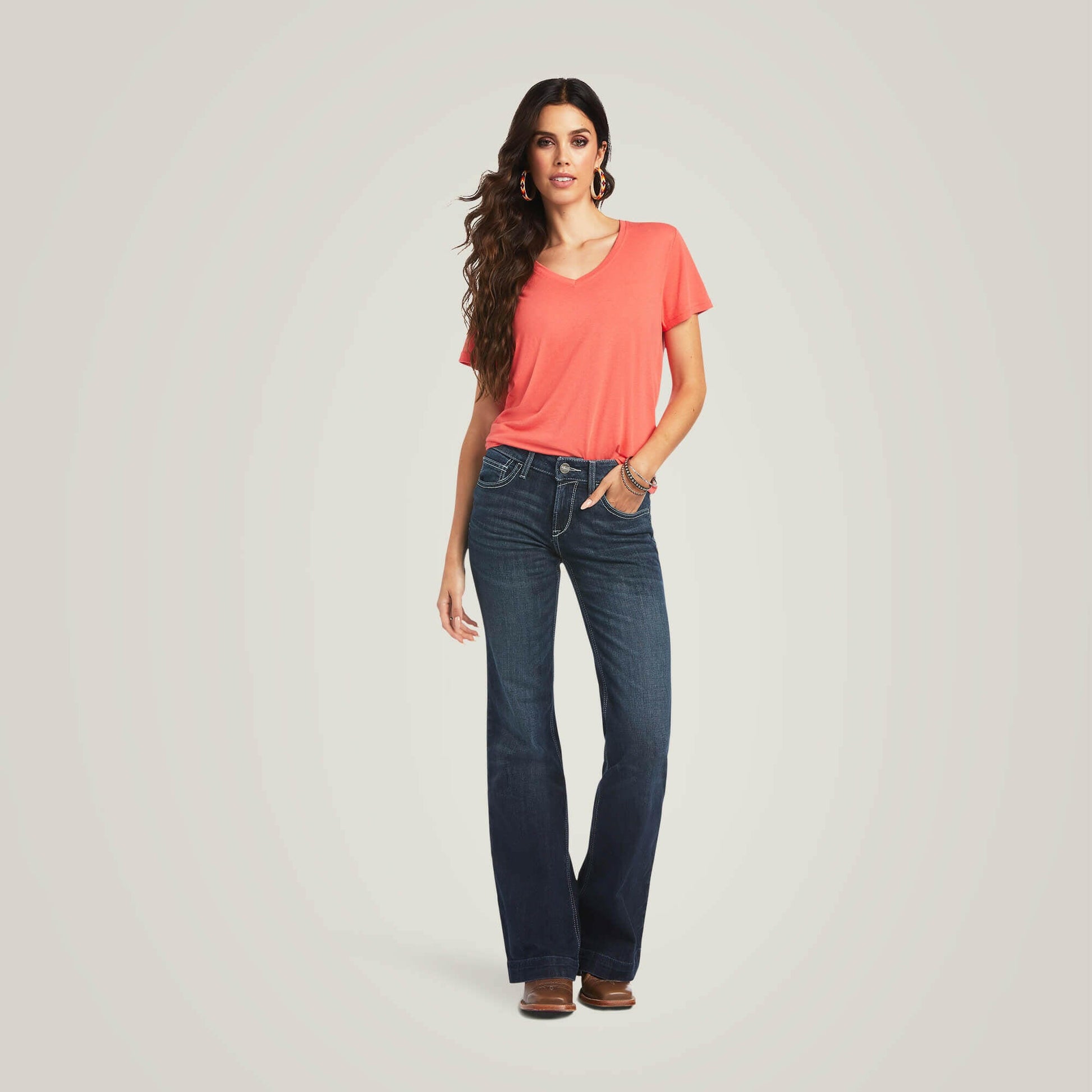 Ariat Women's Aisha Wide Leg Trouser Jean.
