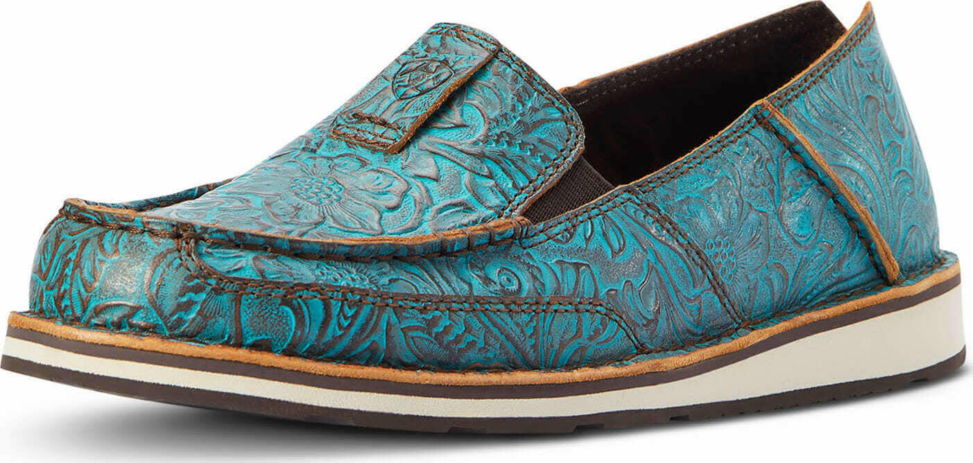 Ariat Ladies Turquoise Floral Cruiser.