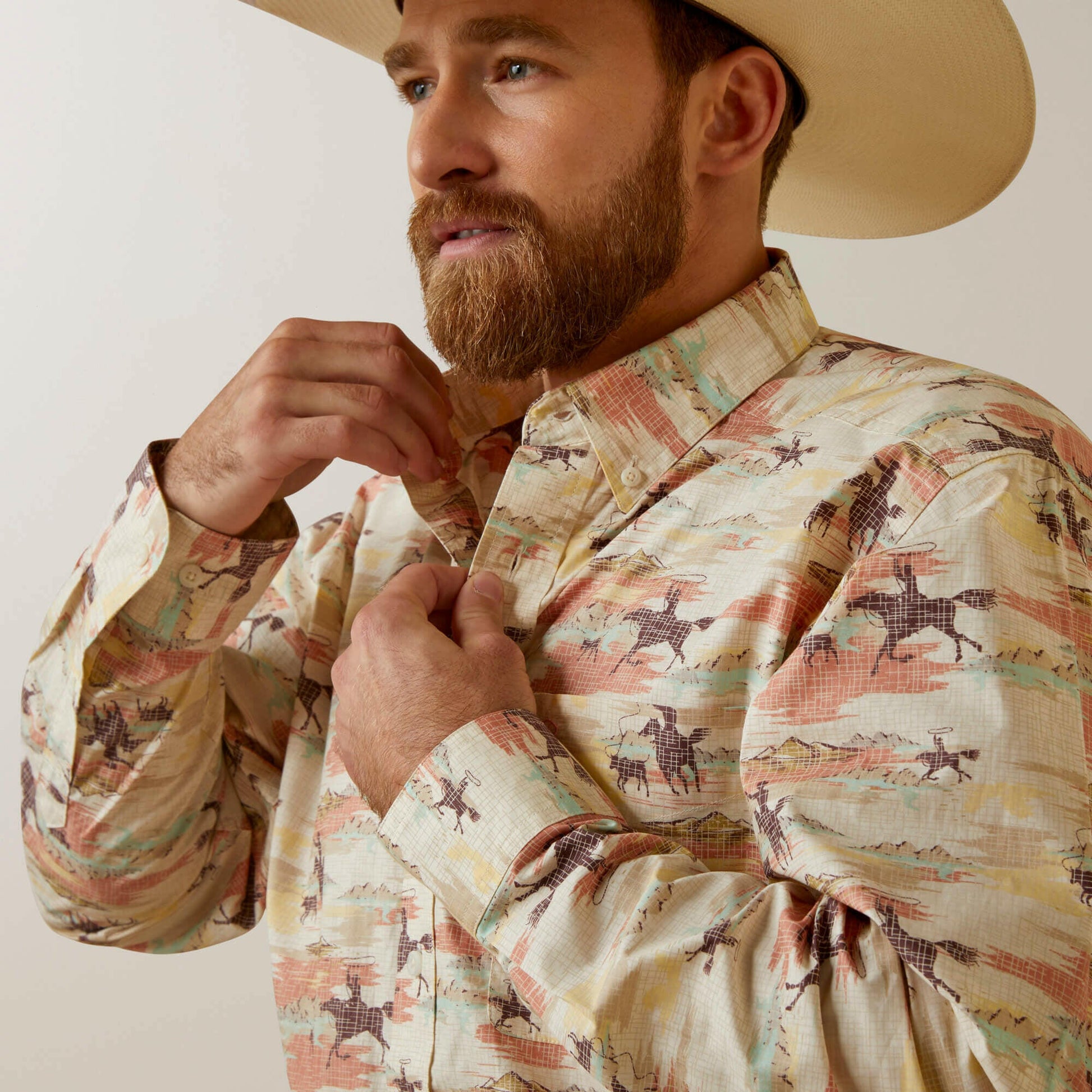 Ariat Men's August Classic Fit Button Down Shirt C3.