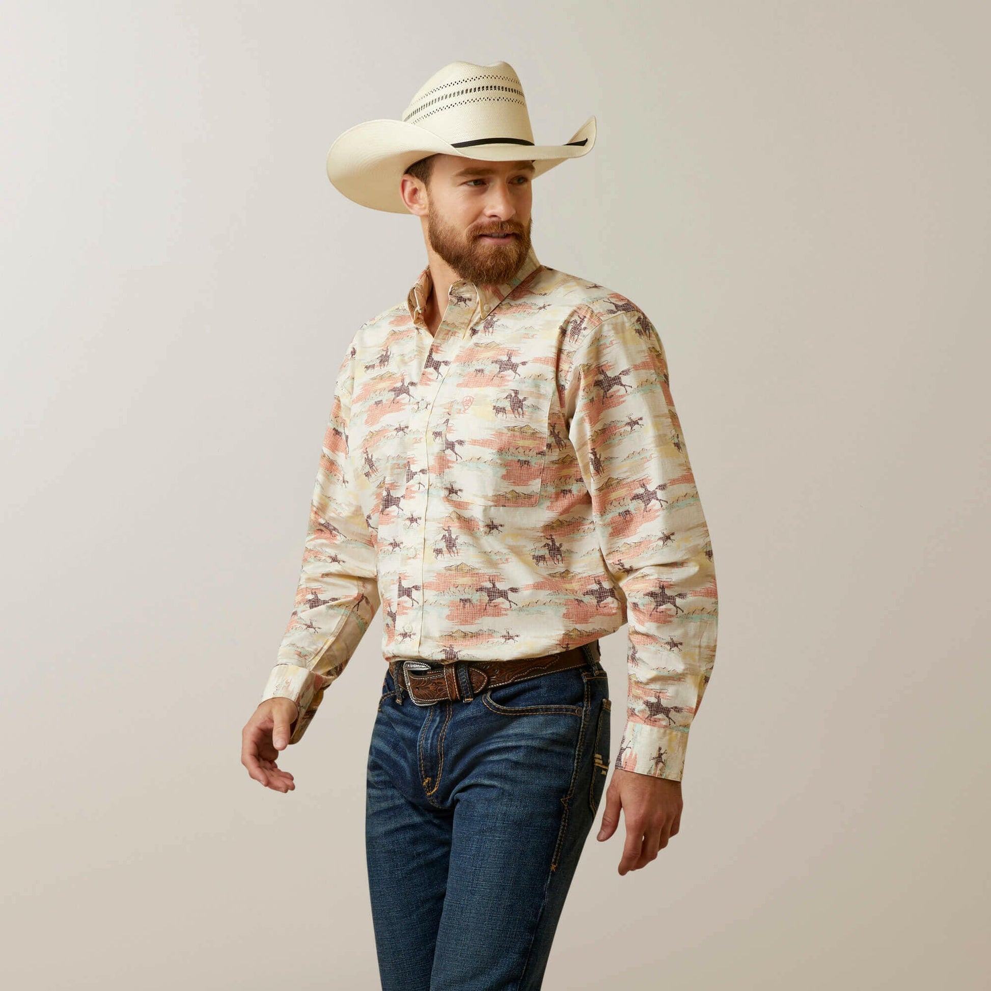 Ariat Men's August Classic Fit Button Down Shirt C3.