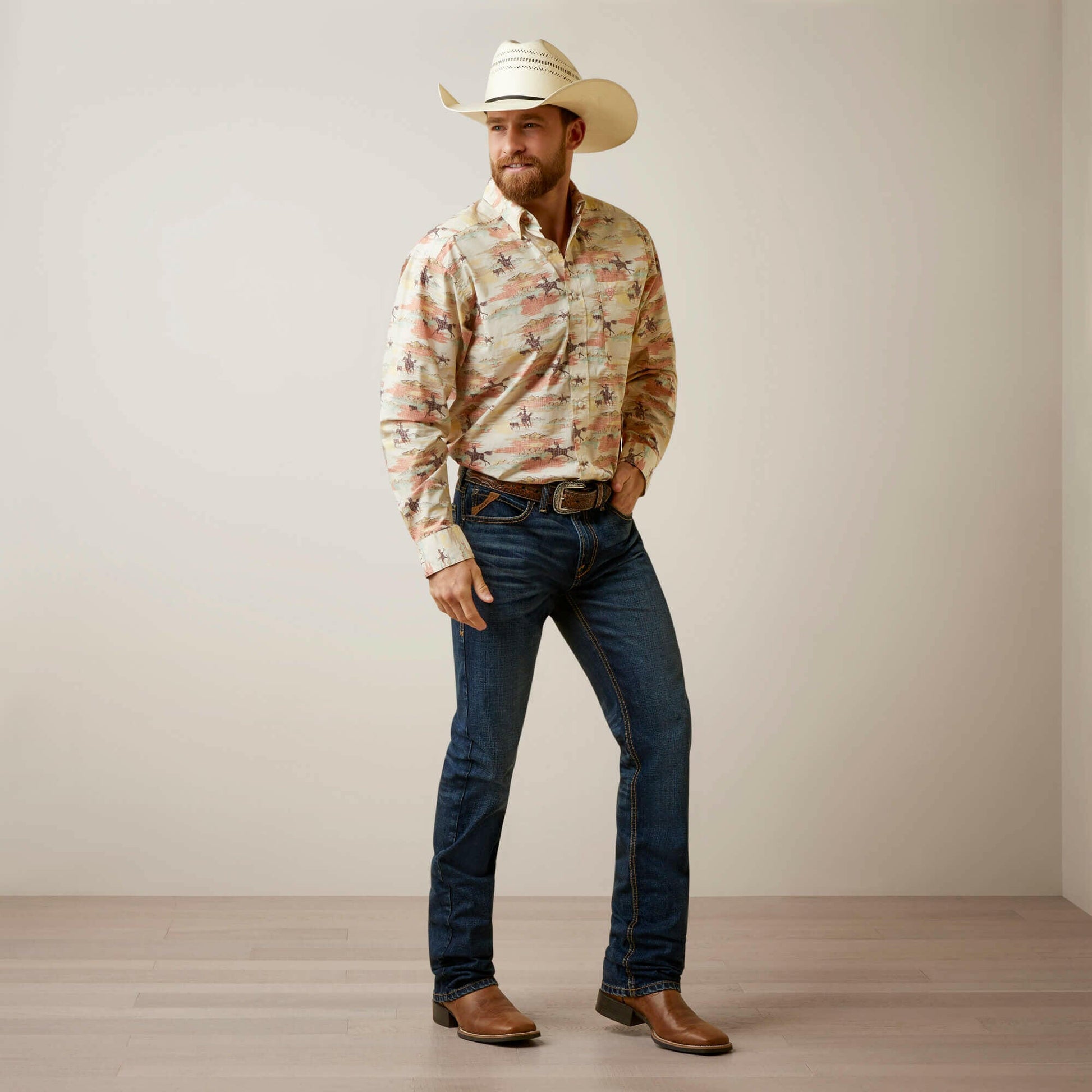 Ariat Men's August Classic Fit Button Down Shirt C3.