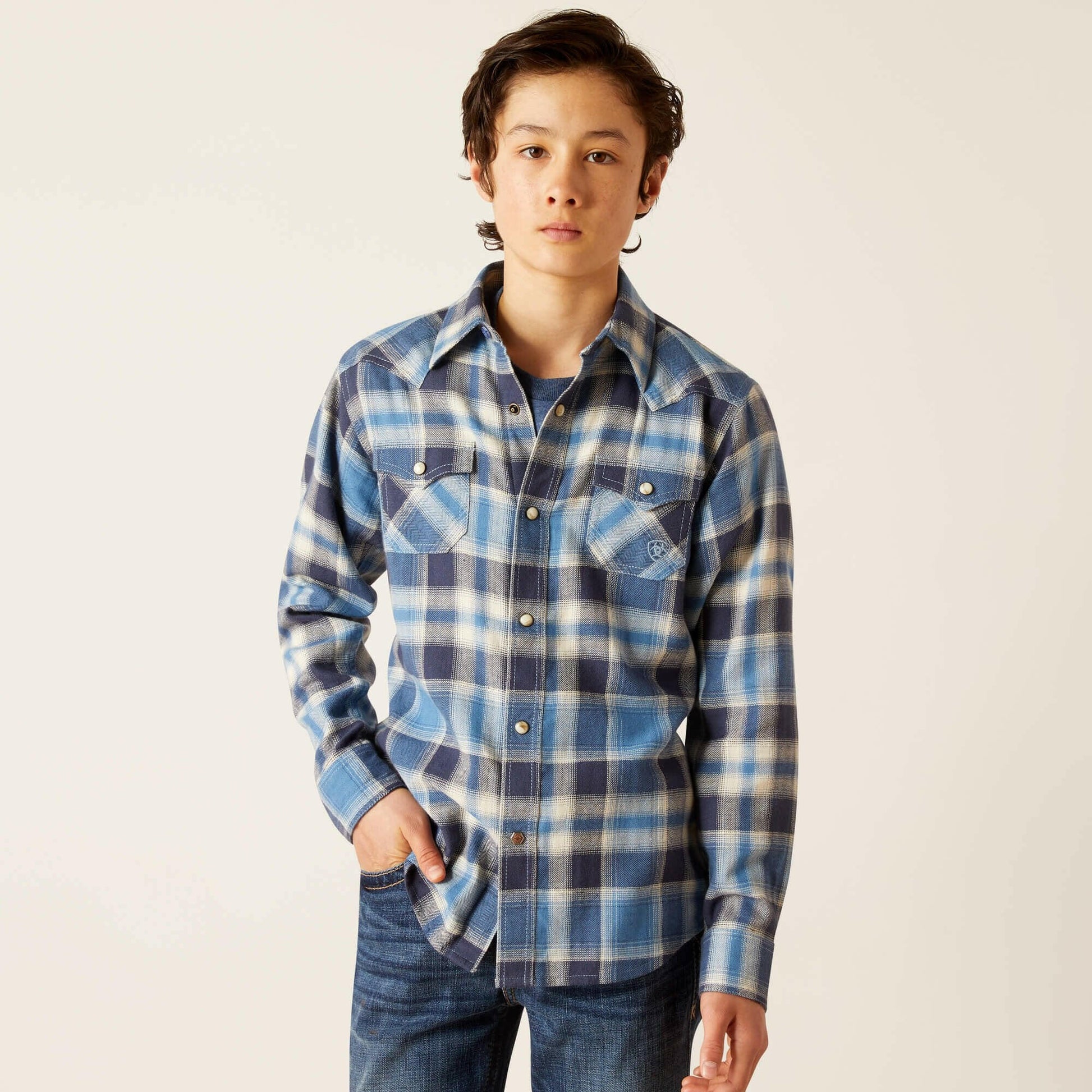 Ariat Boy's Hoyt Retro Fit Snap Front Shirt.