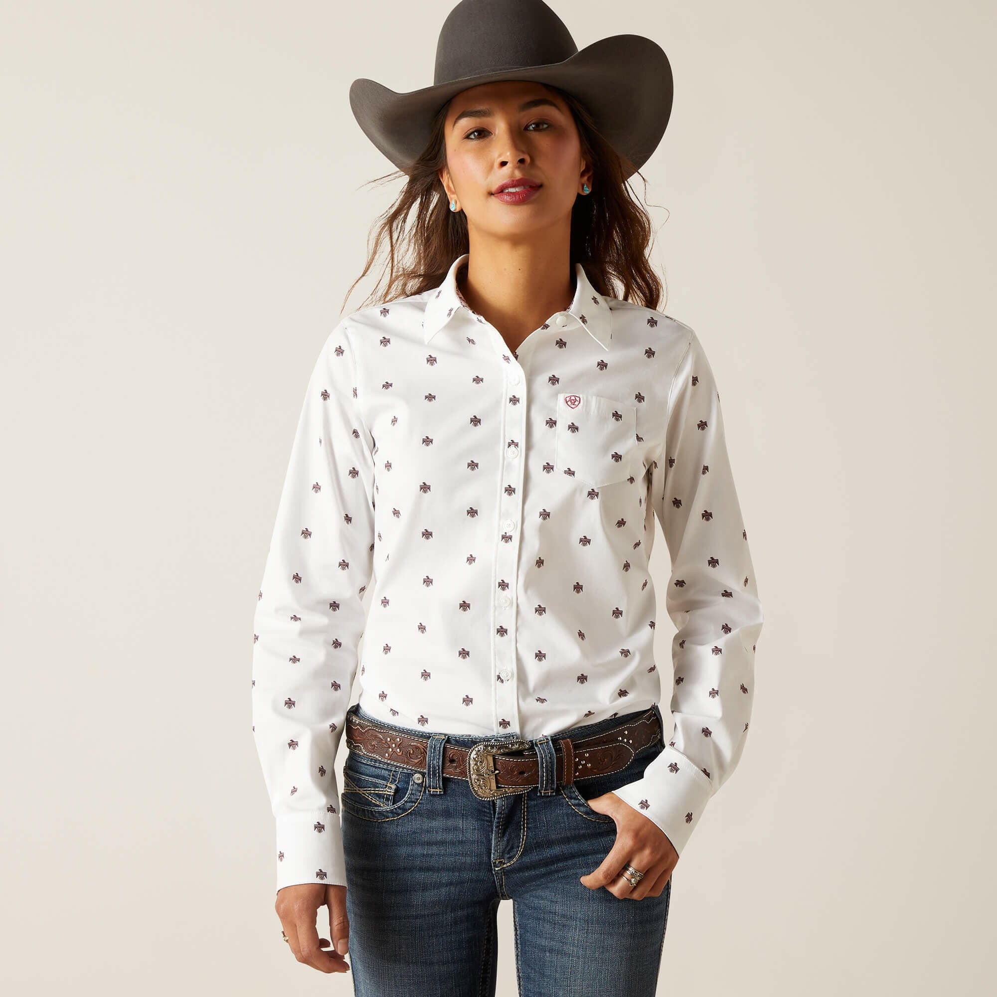 Ariat Women's Thunderbird Kirby Stretch Button Down Shirt.