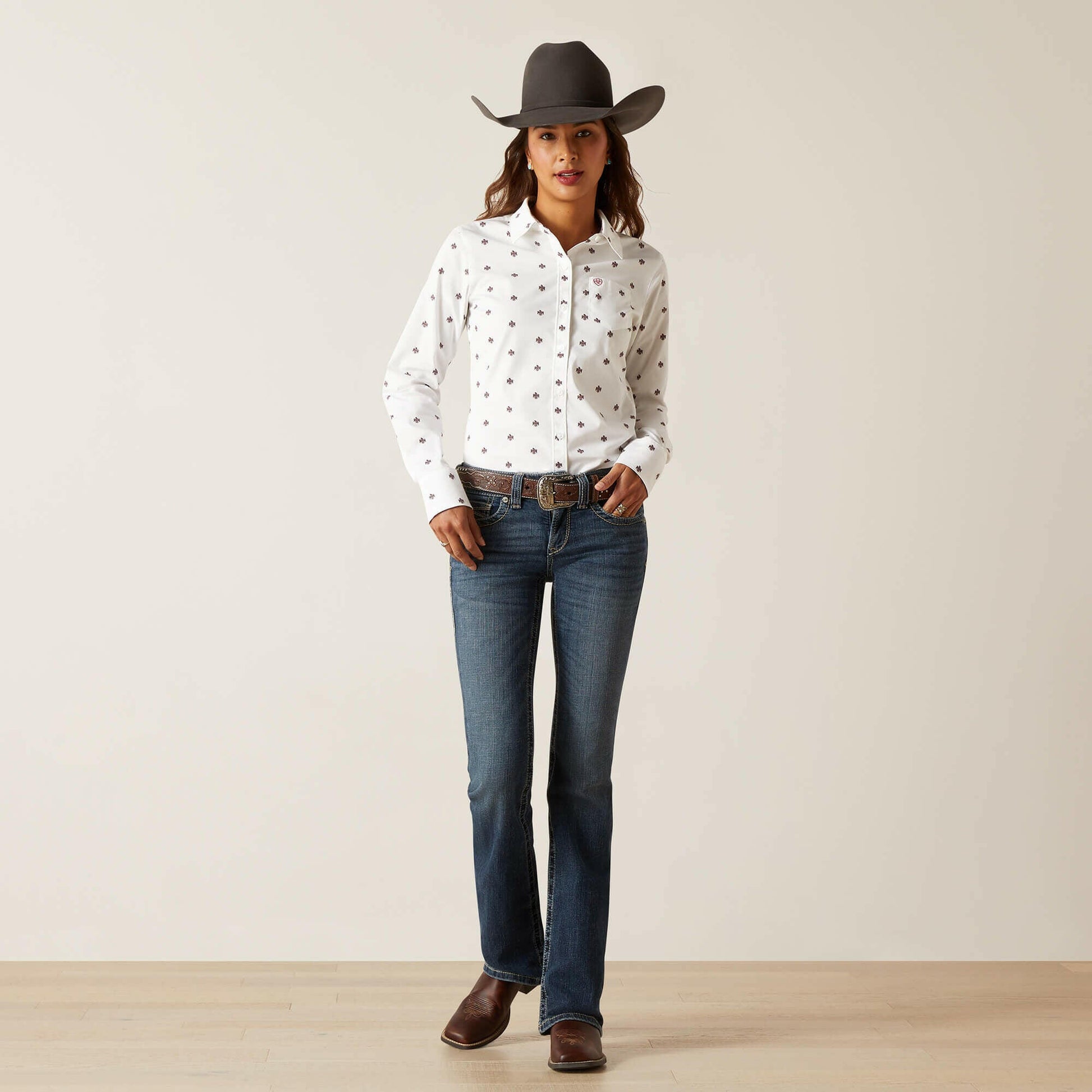 Ariat Women's Thunderbird Kirby Stretch Button Down Shirt.