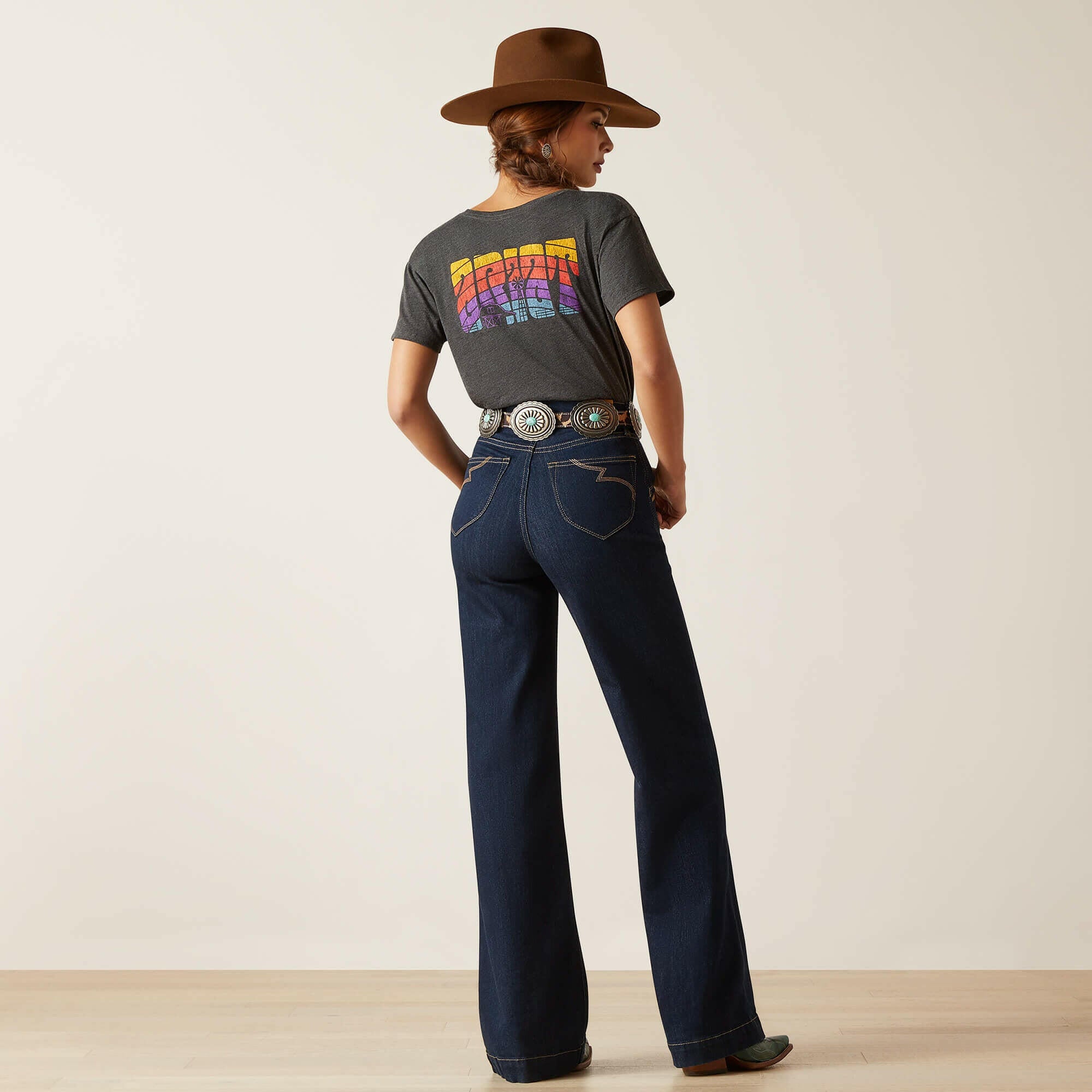 Ariat Women's Ultra High Rise Western Wide Jean.