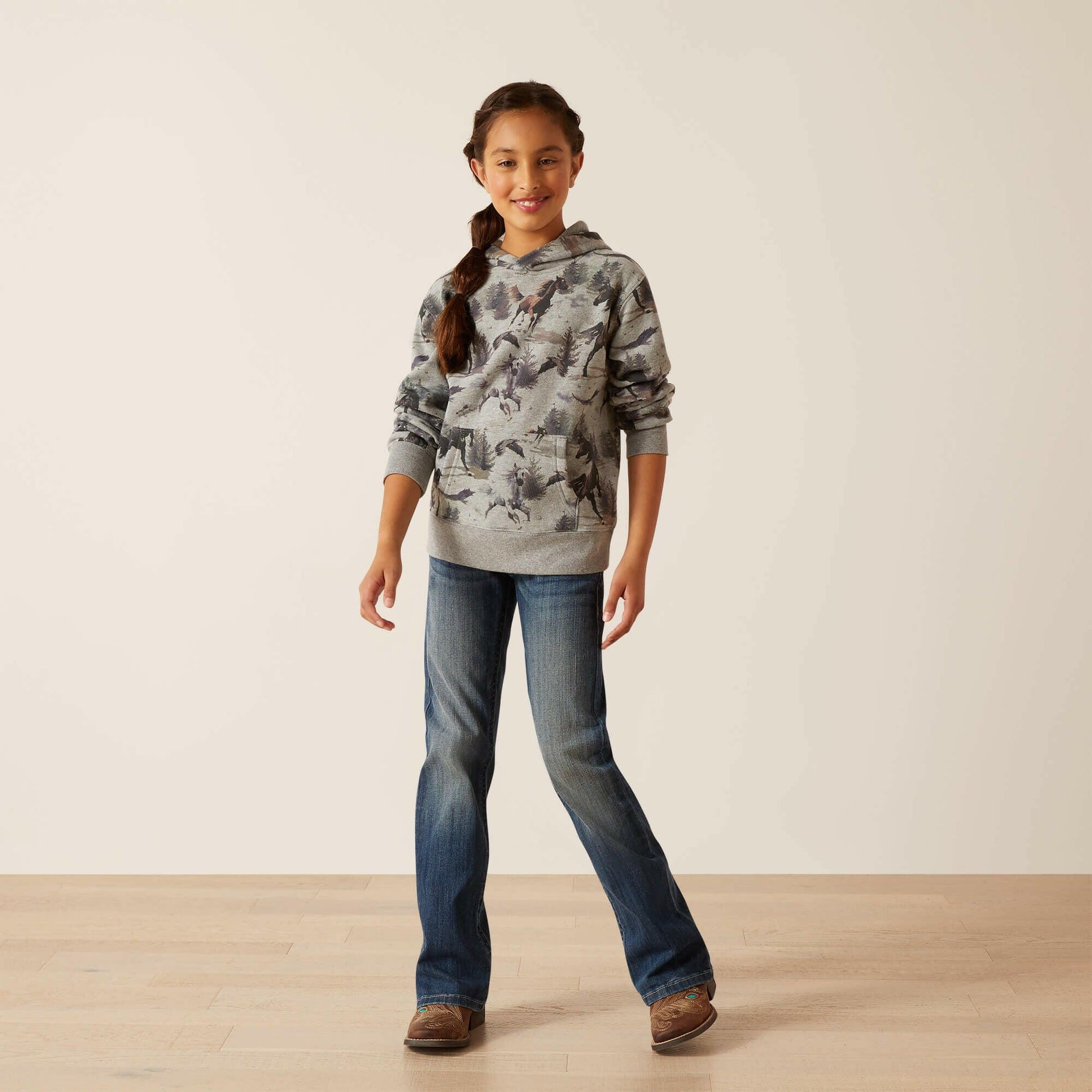 Ariat Girl's Misty Horse Hoodie C4.