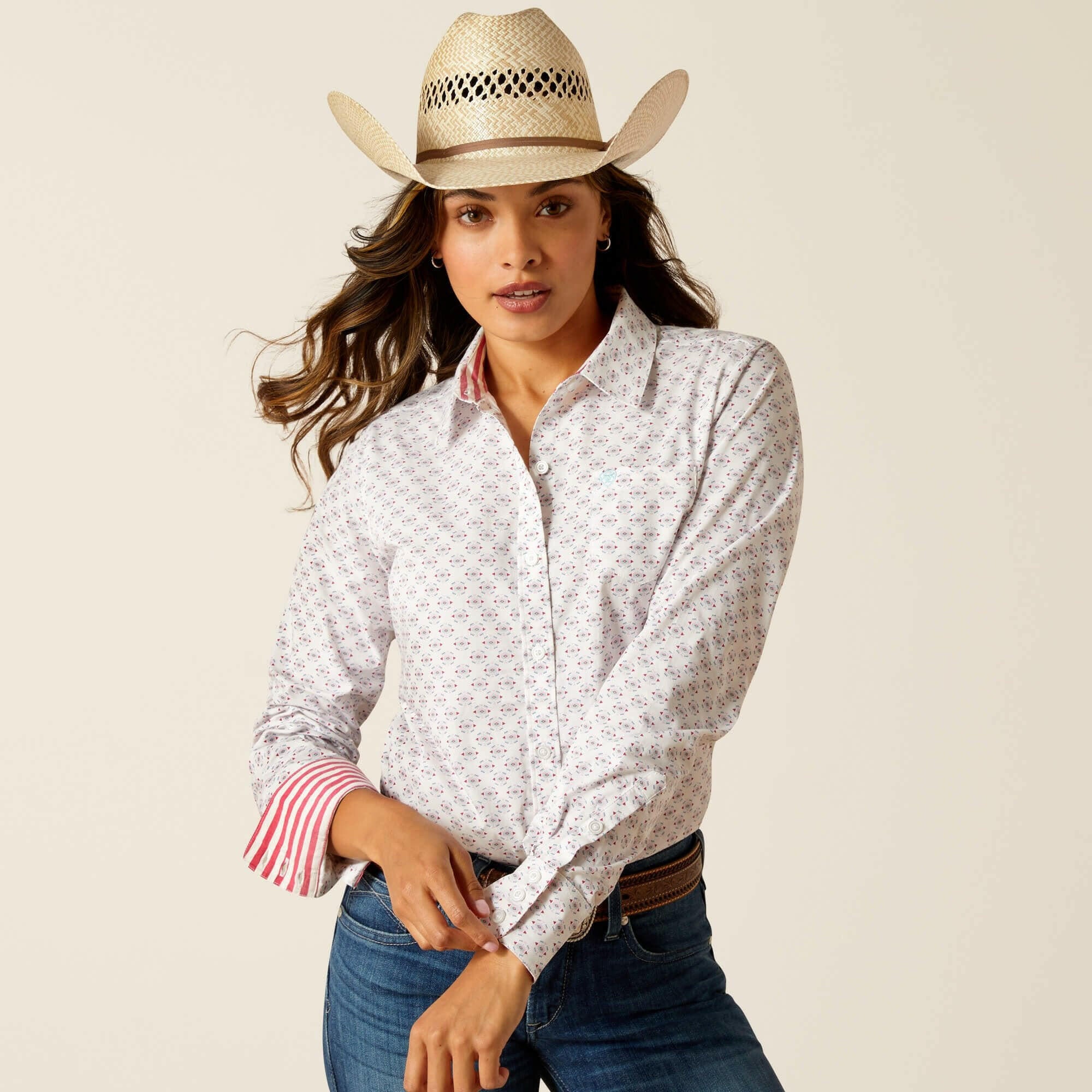 Ariat Women's Print Kirby Stretch Button Down Shirt.