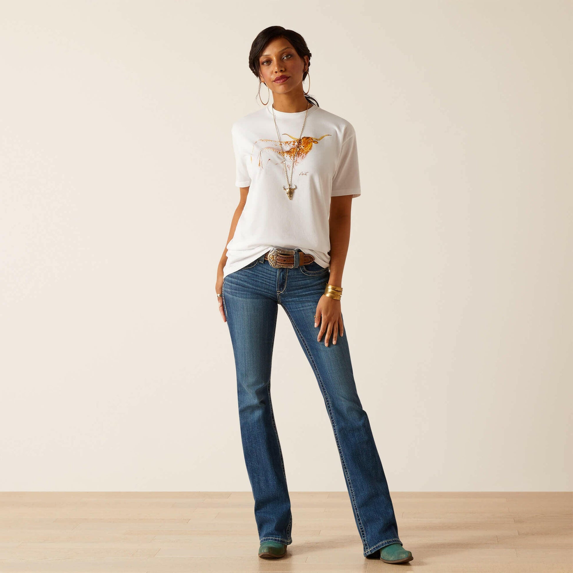 Ariat Women's Maternal Cow T-Shirt.