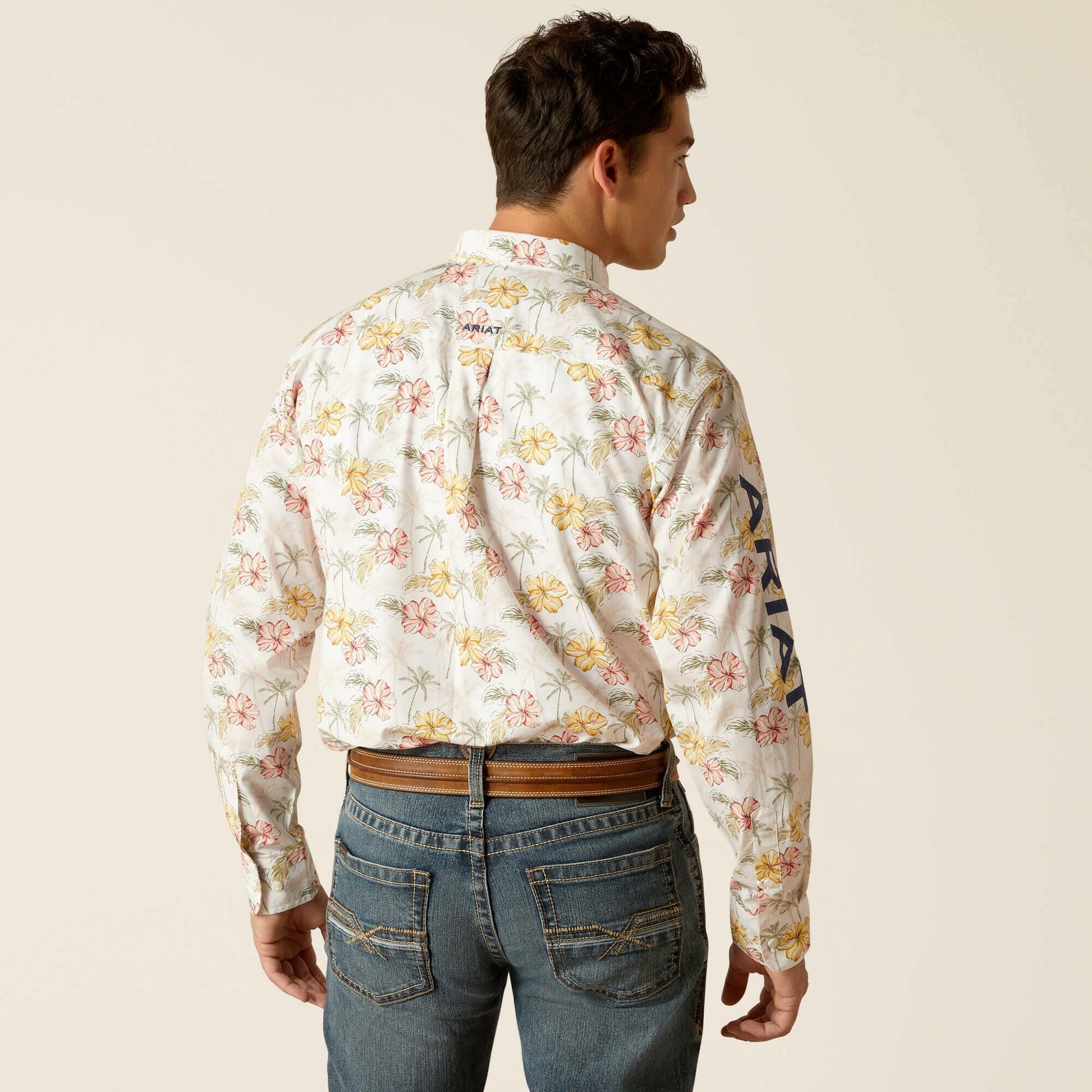 Ariat Men's Team Charlie Gardenia Classic Fit Long Sleeve Shirt Large