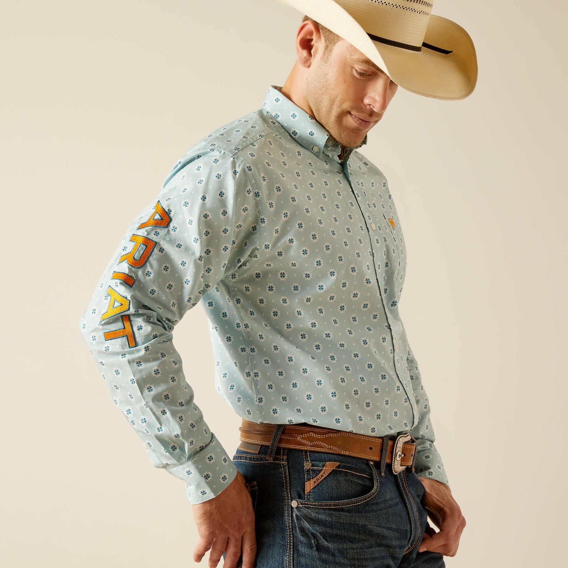 Ariat Men's Team Colton Classic Fit Button Down Shirt.