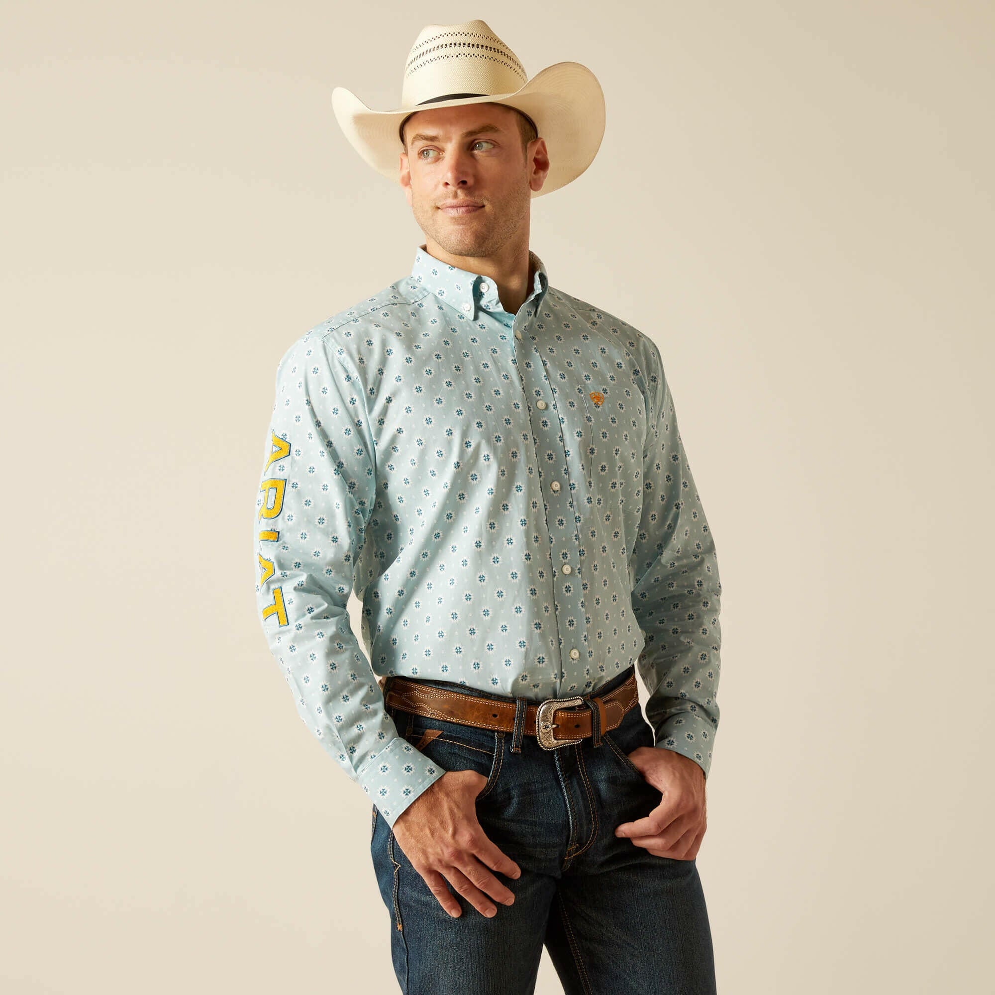 Ariat Men's Team Colton Classic Fit Button Down Shirt.