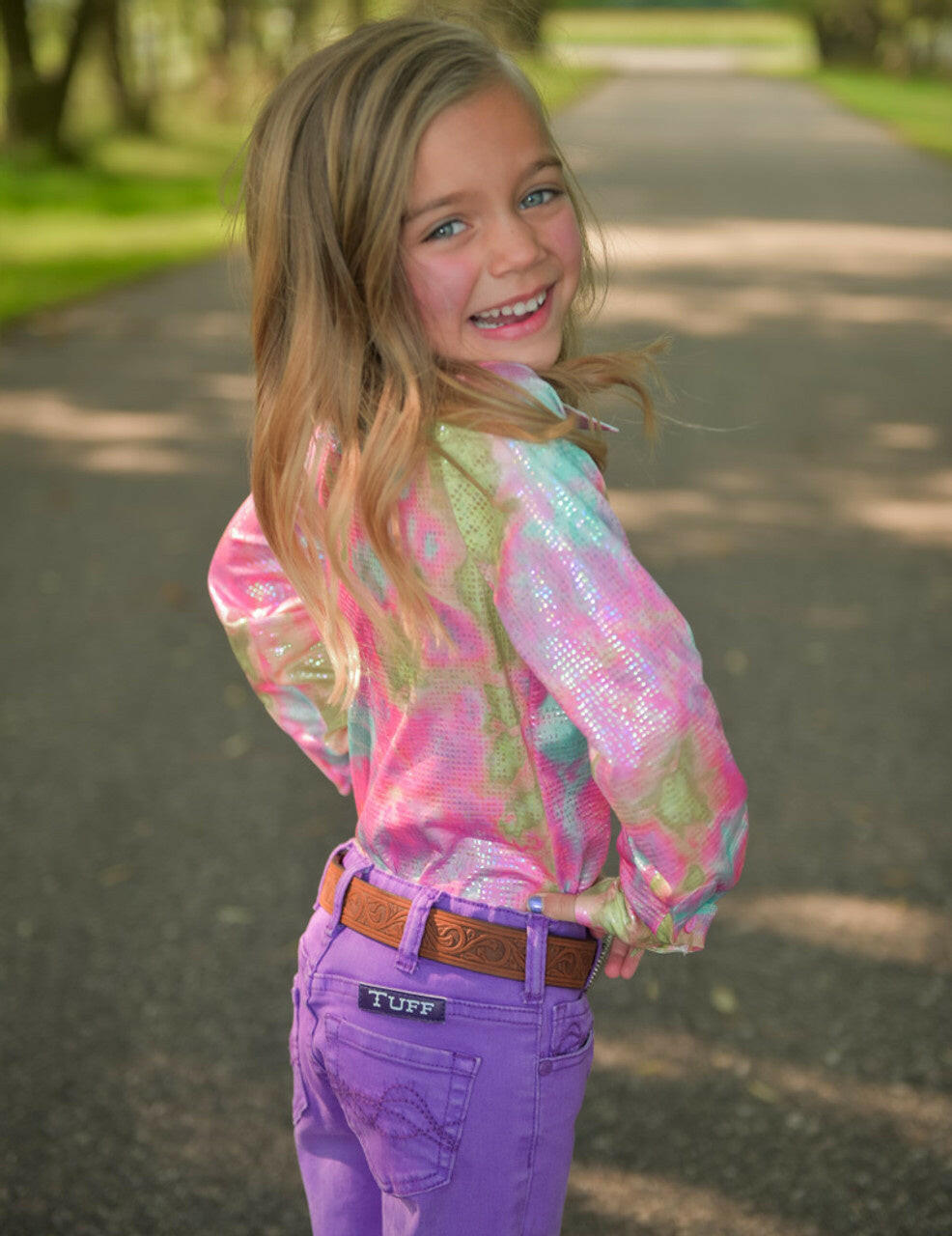 Cowgirl Tuff Girl's Pullover Button Up.