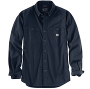 Carharrt Men's Rugged Flex Relaxed Fit Mid-Weight Canvas Button Down Shirt 103554