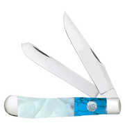 Whiskey Bent Pearl Agate Trapper Knife WB11-79