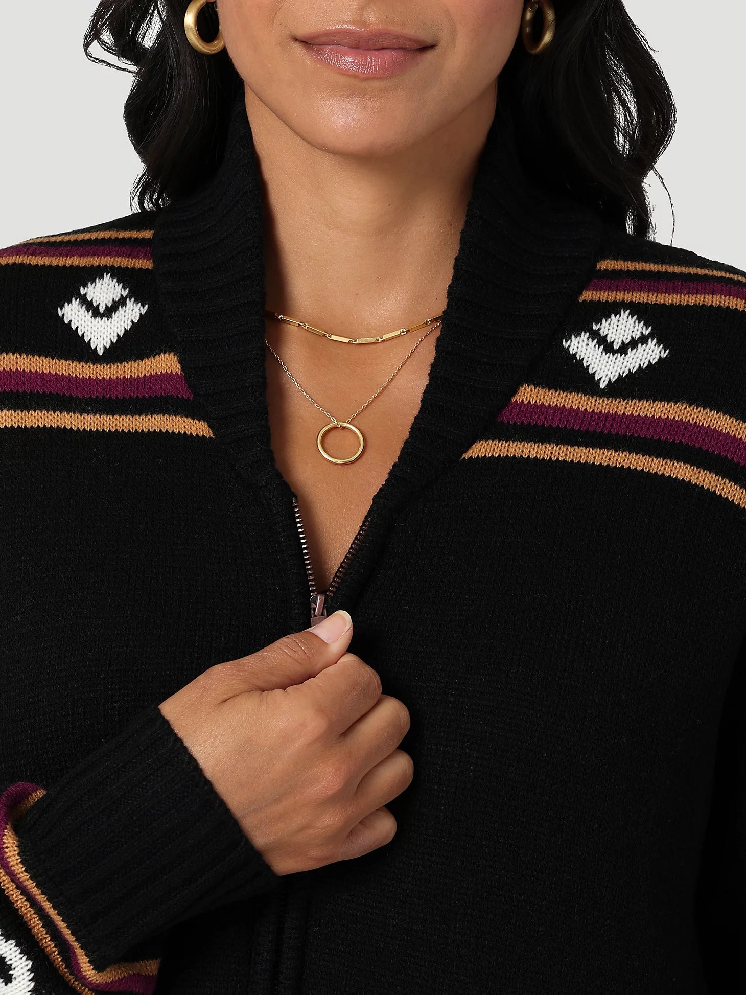 Wrangler Women's Full Zip Cardigan C3.