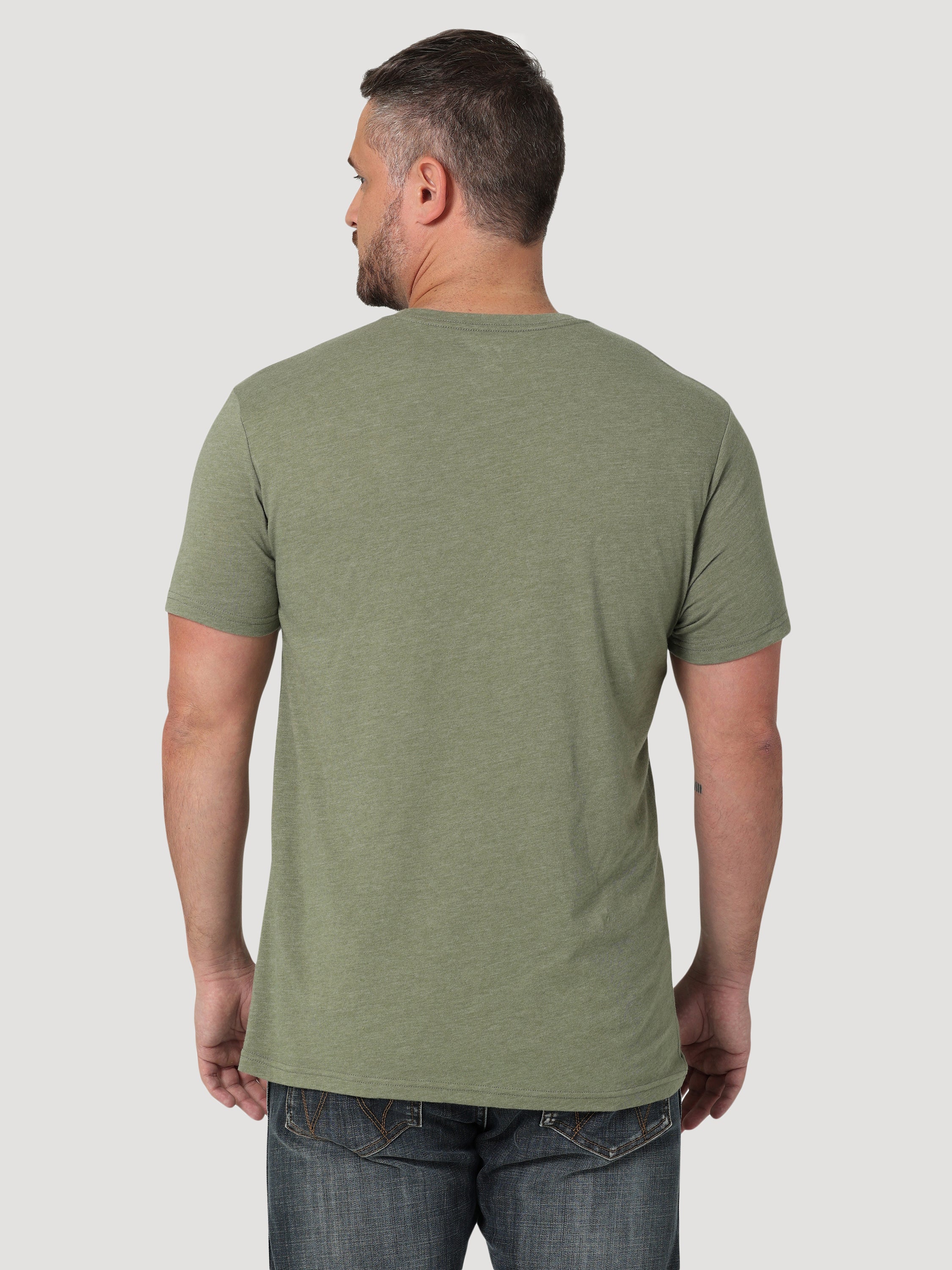 Wrangler Men's Heather Green Tee 2336213 C4