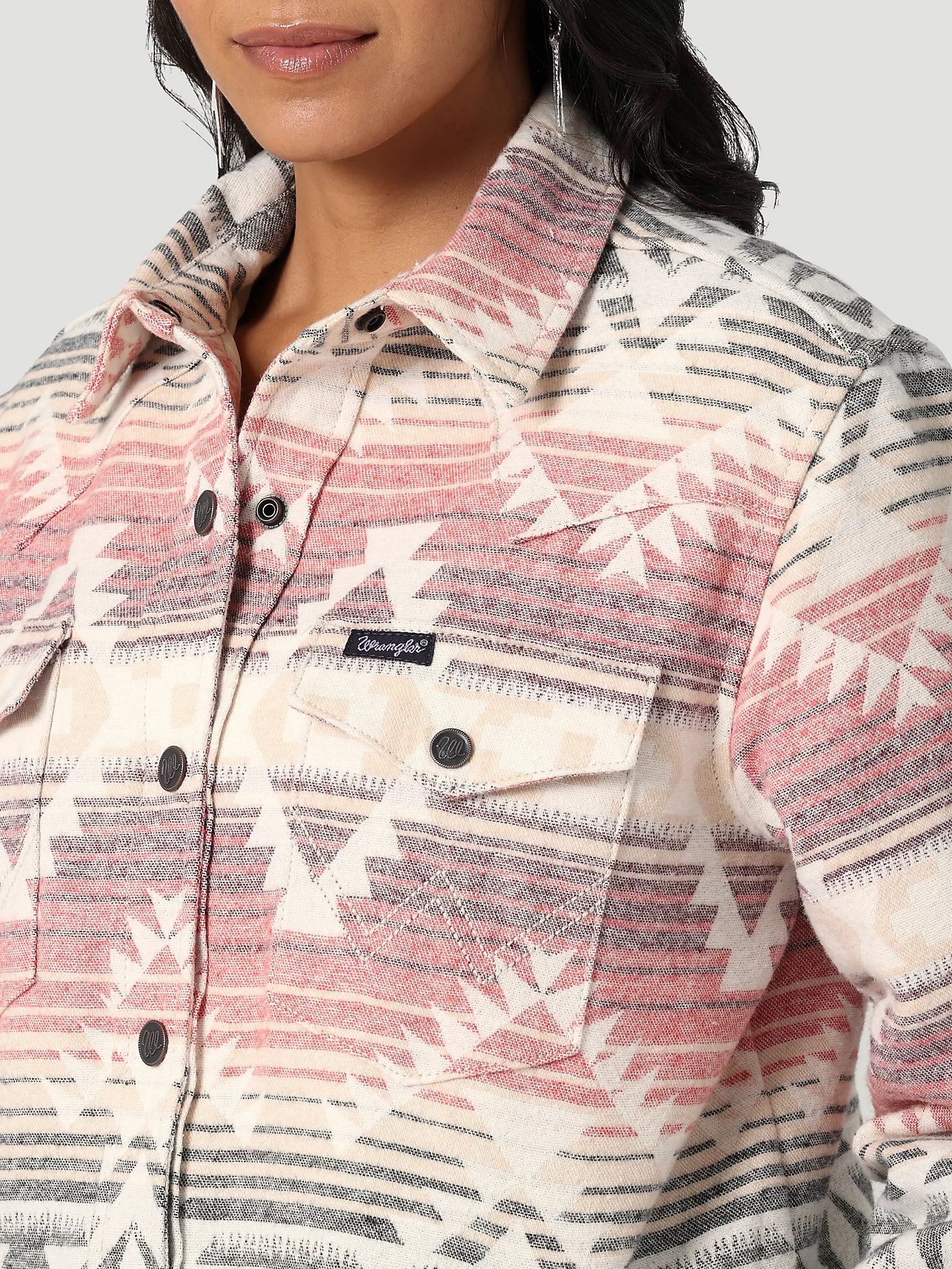 Wrangler Women's Southwestern Shacket C4.