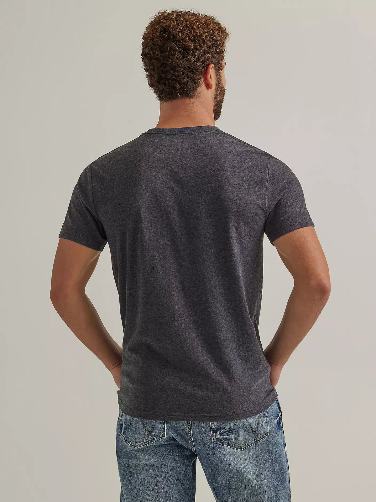 Wrangler Men's Grey Rope Logo T-Shirt 112344108