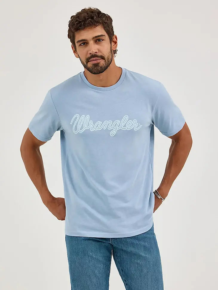 Wrangler Men's Rope Logo Tee.